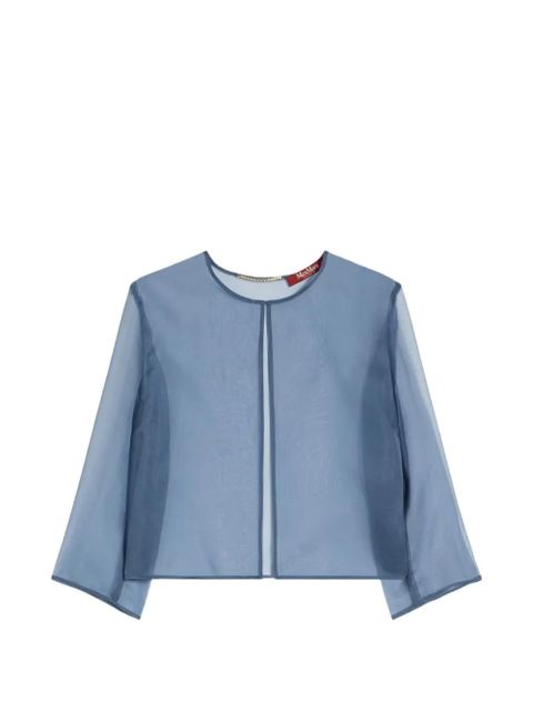 Max Mara Abitata organza jacket - Blue - zdjęcie produktu nr 1