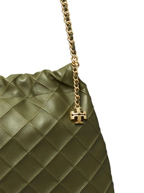 Tory Burch Fleming quilted tote bag - Green
