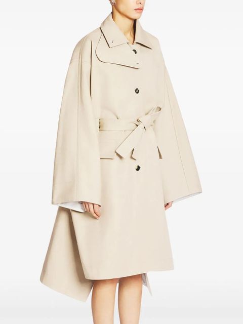 Lanvin spread-collar coat - Neutrals