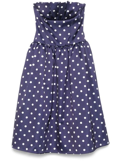 Self-Portrait polka-dot midi dress - Blue - zdjęcie produktu nr 1