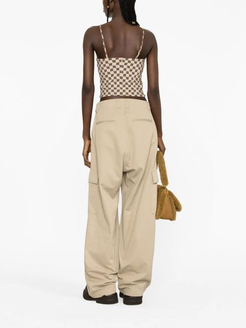 MISBHV chain-embellished monogram top - Neutrals