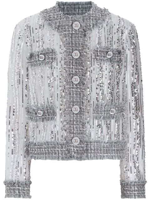 Dolce & Gabbana sequinned jacket - Silver - zdjęcie produktu nr 1