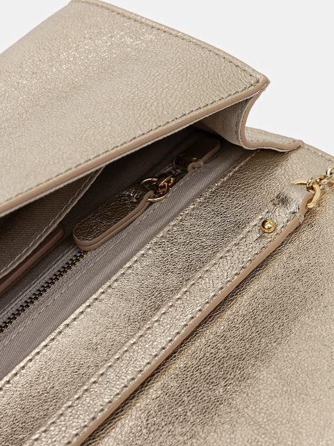 Coccinelle torebka skórzana NIKLA SMOOTH kolor złoty E1 TOB 15 01 01