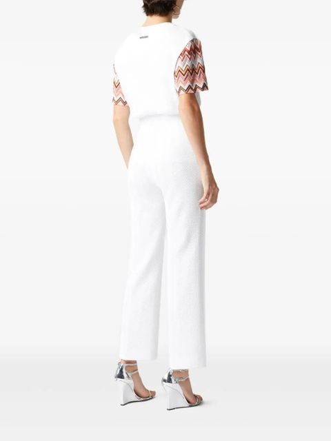 Missoni zigzag trousers - White