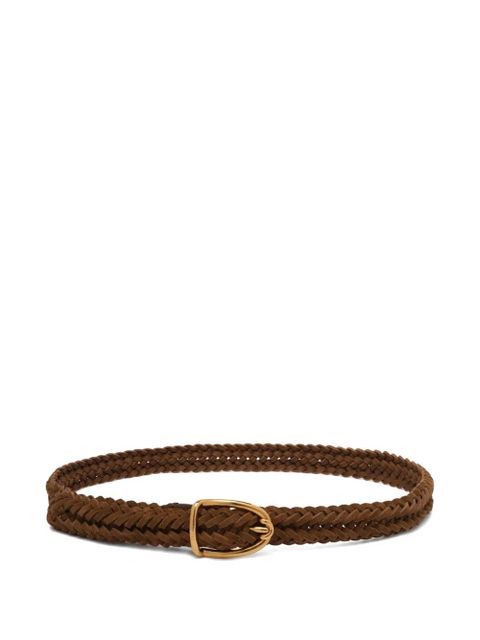TOM FORD braided leather belt - Brown - zdjęcie produktu nr 1