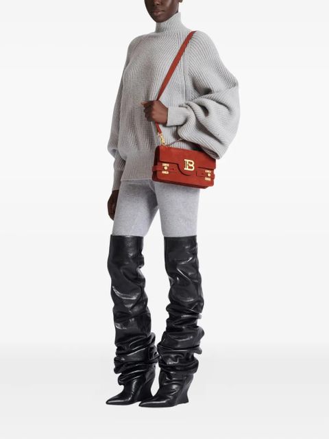 Balmain B-Buzz buckle tote bag - Red - zdjęcie produktu nr 2