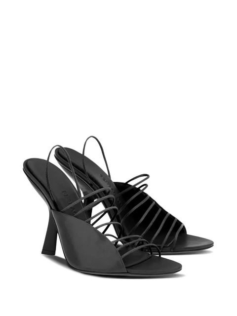 Ferragamo 105mm ultra-fine straps sandals - Black - zdjęcie produktu nr 2