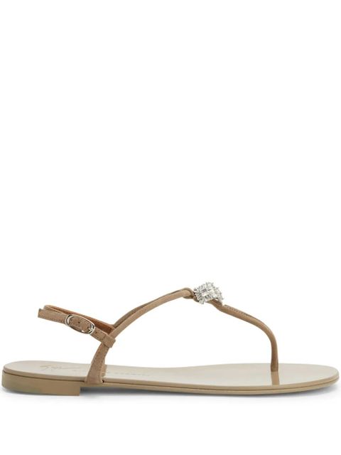 Giuseppe Zanotti Maryland crystal-embellished sandals - Neutrals - zdjęcie produktu nr 1