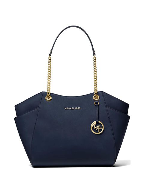Michael Kors large Jet Set chain-link tote bag - Blue - zdjęcie produktu nr 1