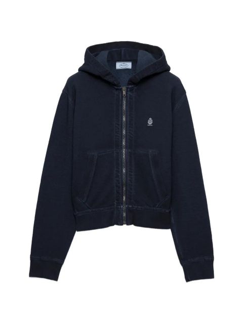 Prada cotton hoodie jacket - Blue - zdjęcie produktu nr 1