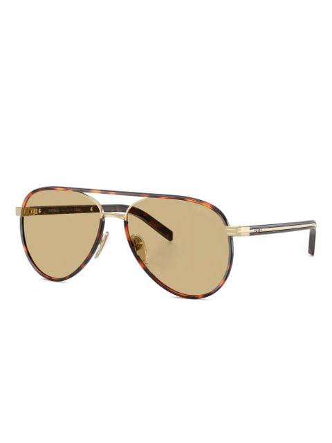 Prada Eyewear pilot-frame sunglasses - Brown - zdjęcie produktu nr 2