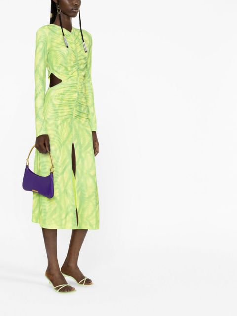 ROTATE BIRGER CHRISTENSEN cut-out ruched dress - Green