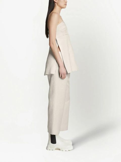 Proenza Schouler patterned-jacquard bustier top - Neutrals - zdjęcie produktu nr 2