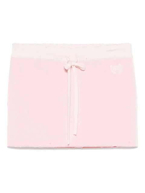 Balenciaga logo-embroidered mini skirt - Pink - zdjęcie produktu nr 1