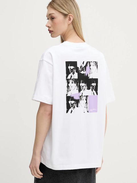 Karl Lagerfeld Jeans t-shirt bawełniany damski kolor biały A3W17053 - zdjęcie produktu nr 1