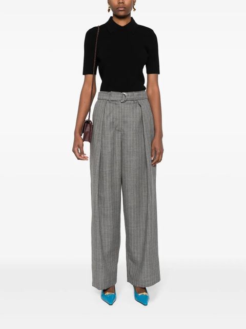 Tory Burch knitted polo top - Black - zdjęcie produktu nr 2