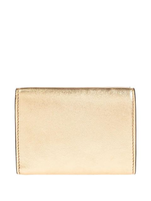 Versace logo-plaque leather wallet - Gold