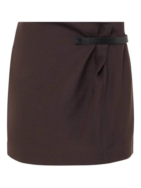 JW Anderson gathered mini skirt - Brown