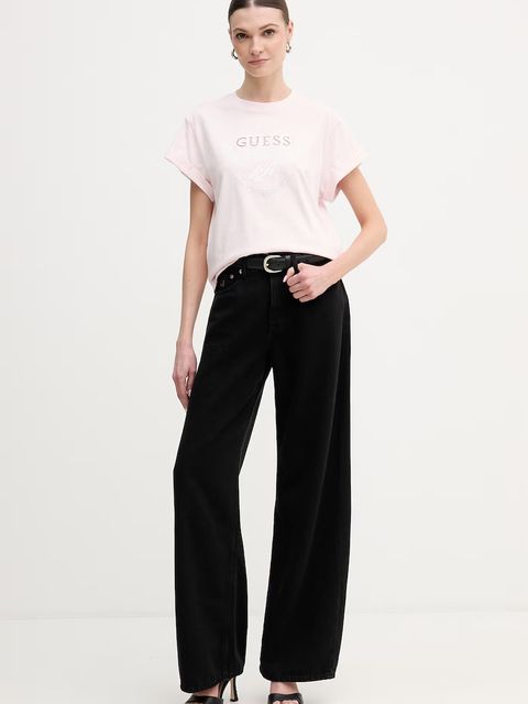 Guess t-shirt bawełniany - zdjęcie produktu nr 2