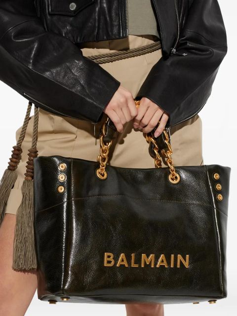Balmain chain detail tote bag - Green - zdjęcie produktu nr 2