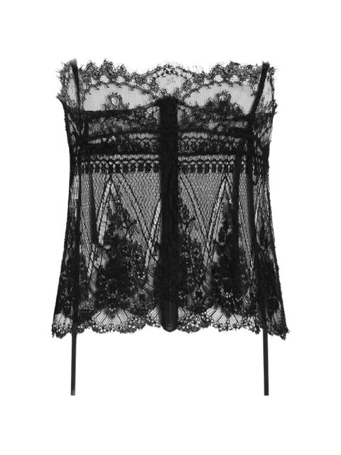 Dolce & Gabbana lace tie-strap top - Black - zdjęcie produktu nr 1