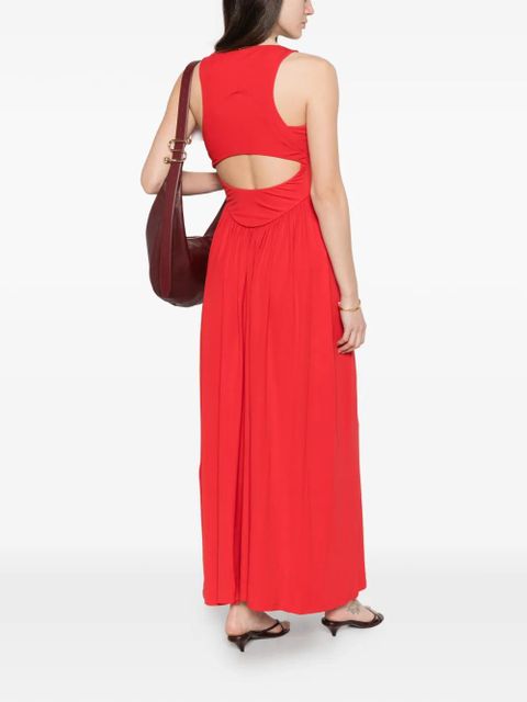 Sportmax Panino scoop-neck maxi dress - Red - zdjęcie produktu nr 2