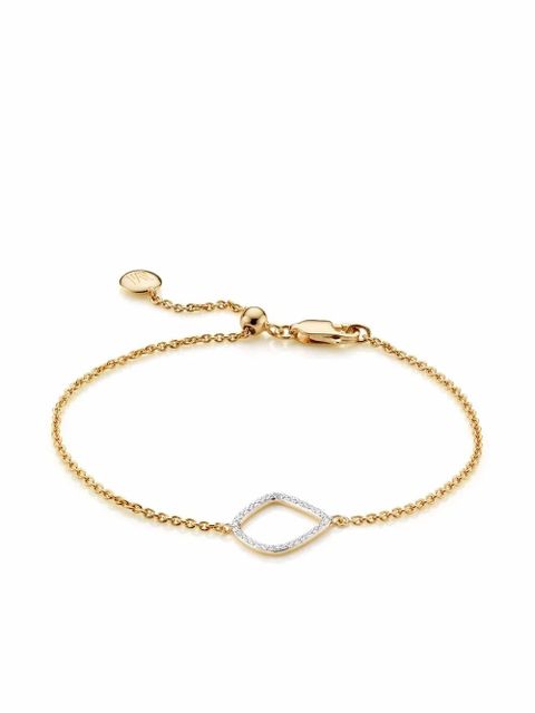 Monica Vinader Riva diamond kite chain bracelet - Gold - zdjęcie produktu nr 1