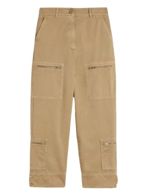 Weekend Max Mara zip-pocket cotton trousers - Neutrals - zdjęcie produktu nr 1
