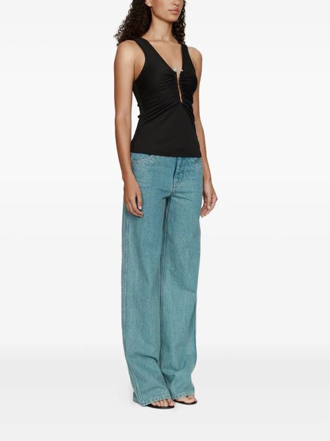 Christopher Esber Crystal Pin tank top - Black