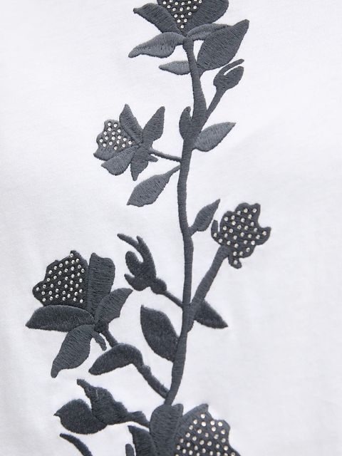 Blugirl Blumarine t-shirt bawełniany damski kolor biały RF5204.J7720