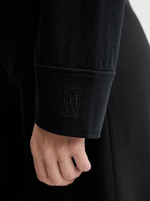 Marc O'Polo koszula damska kolor granatowy regular z kołnierzykiem klasycznym 508200152201