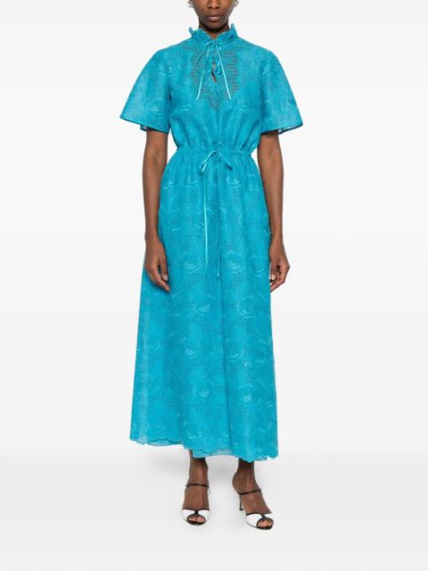 Valentino Garavani laced maxi dress - Blue - zdjęcie produktu nr 2