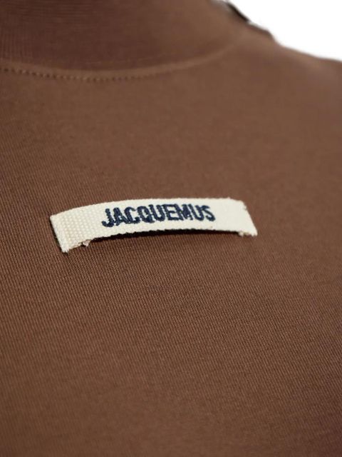 Jacquemus logo-patch T-shirt - Brown