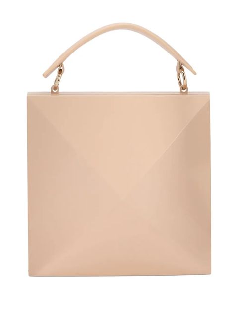 Valentino Garavani geometric clutch bag - Neutrals