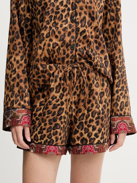 Lauren Ralph Lauren piżama damska kolor brązowy ILN12460