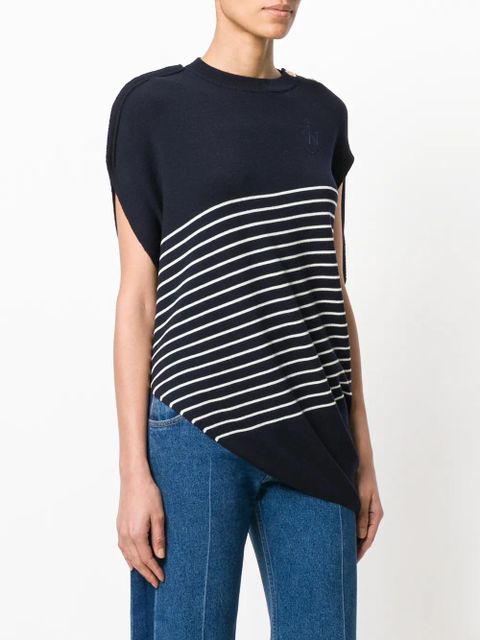 JW Anderson striped knitted top - Blue