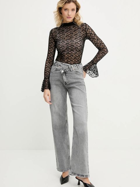 Answear.LAB jeansy damskie kolor szary