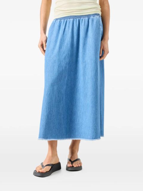 American Vintage Izeway elasticated-waistband skirt - Blue