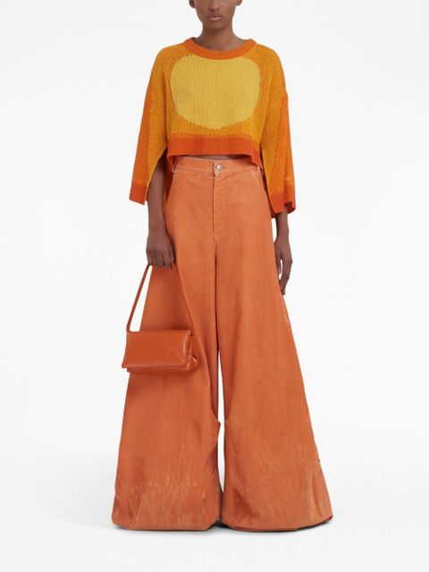 Marni small Prisma leather shoulder bag - Orange - zdjęcie produktu nr 2