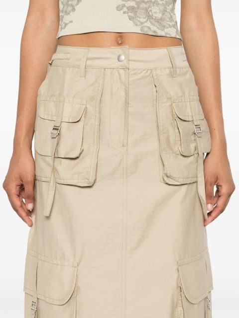 Acne Studios embroidered-logo cargo skirt - Neutrals - zdjęcie produktu nr 2