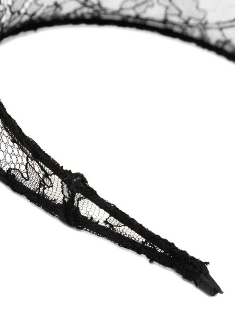 Jennifer Behr floral-lace headband - Black