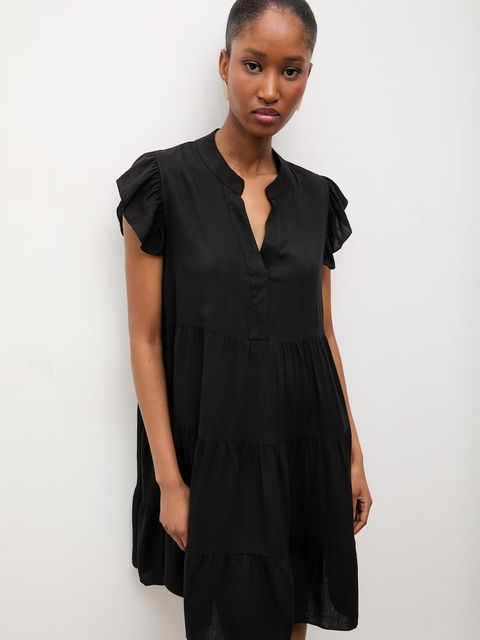 Answear.LAB sukienka z dodatkiem lnu - zdjęcie produktu nr 2