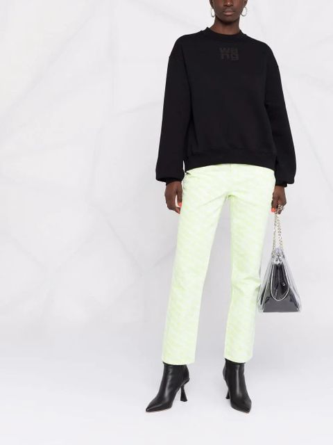 Alexander Wang logo-print crew neck sweatshirt - Black - zdjęcie produktu nr 2