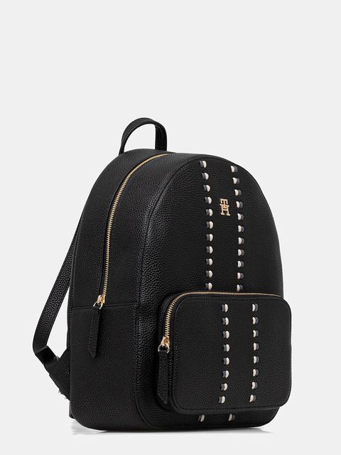 Tommy Hilfiger plecak damski kolor czarny duży z aplikacją AW0AW18159