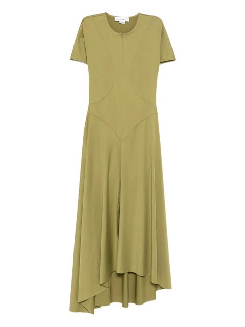 Victoria Beckham zip midi dress - Green