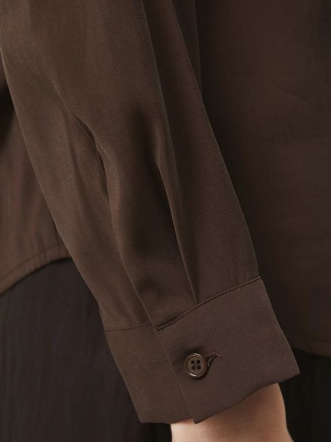 Medicine koszula damska kolor brązowy