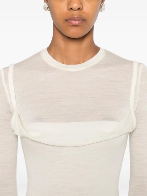 Nanushka crew-neck long dress - Neutrals