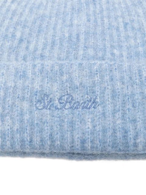 MC2 Saint Barth Moss beanie hat - Blue