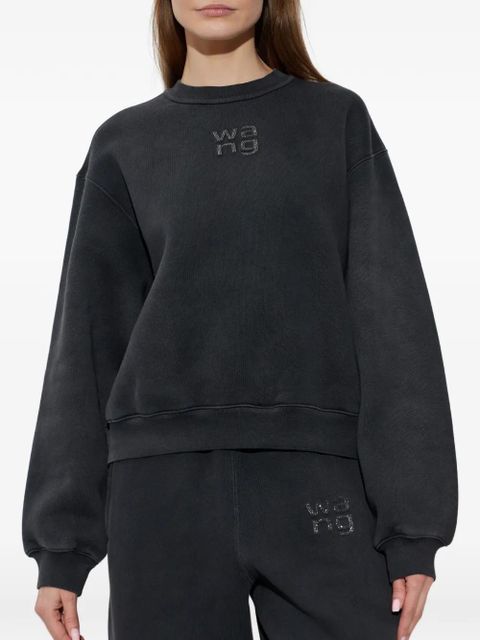 Alexander Wang logo-embellished sweater - Grey