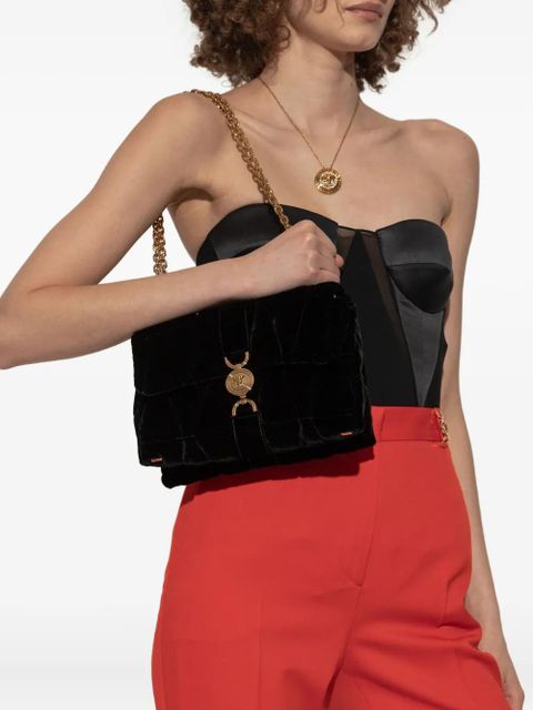 Versace quilted chain tote bag - Black